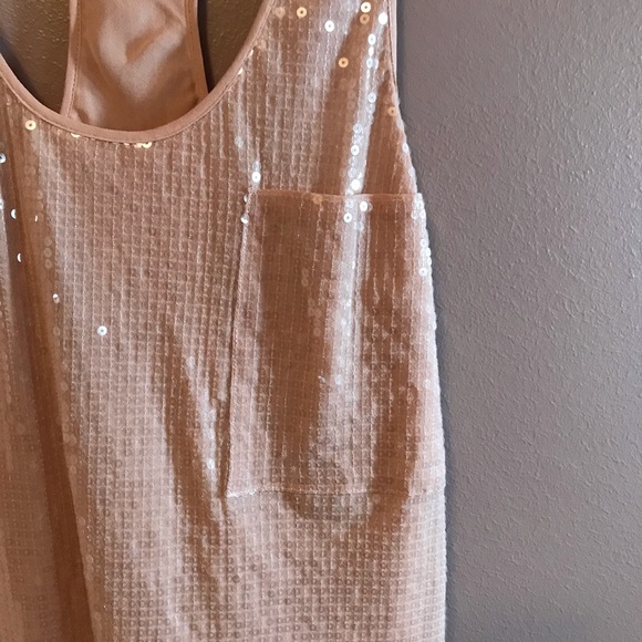 Michael Michael Kors | Pink Sequin Racerback Tank - Picture 2 of 5